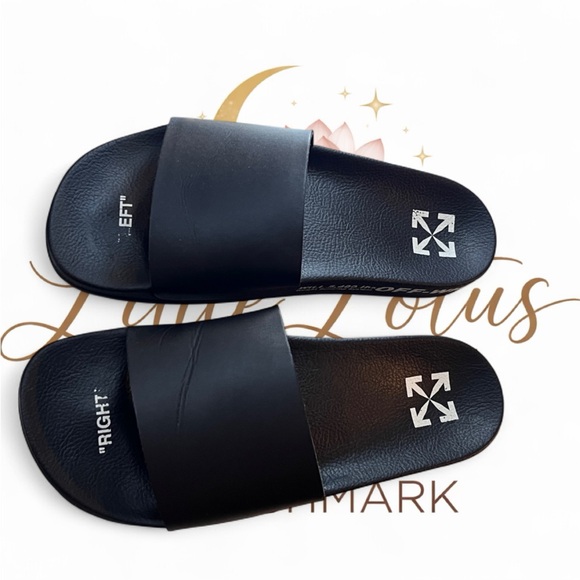Off-White Logo Pool Slides - Black | Men\'s Size
10 (EU 43) main image 4